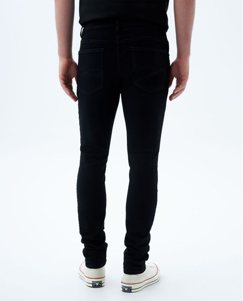 Jean Skinny black denim para hombre