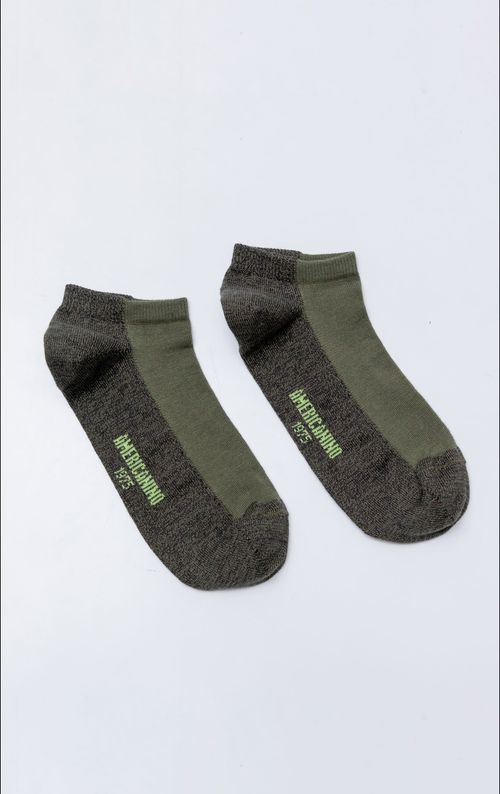 Medias tobilleras apariencia jaspe para hombre