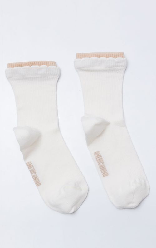Medias con diseño acanalado para mujer