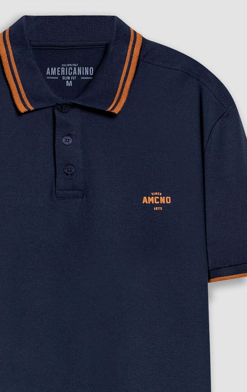 Polo Slim con bordado para hombre