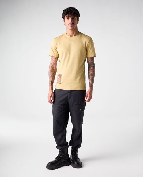 Camiseta cuello redondo estampada para hombre