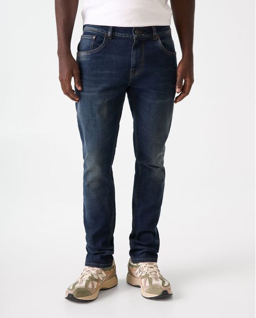 Jean Slim tono oscuro para hombre