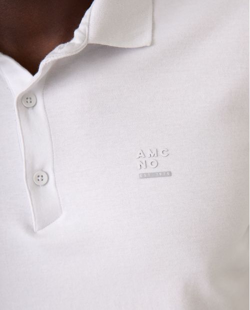 Polo Slim con estampado en punto corazón para hombre