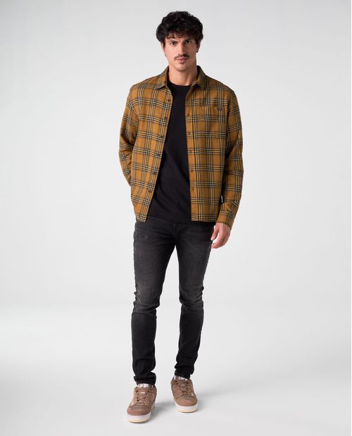 Camisa Slim tipo leñadora para hombre