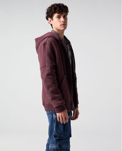 Buzo abierto con capucha para hombre