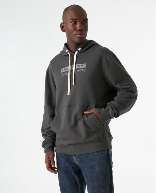 Buzo cerrado con capucha para hombre