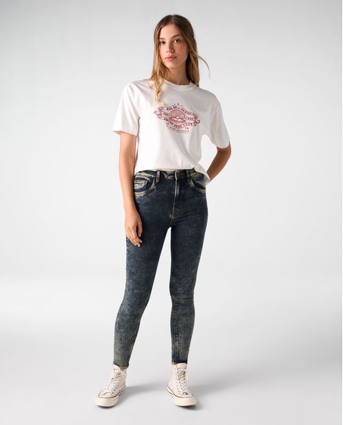 Jean Jegging tipo vintage para mujer