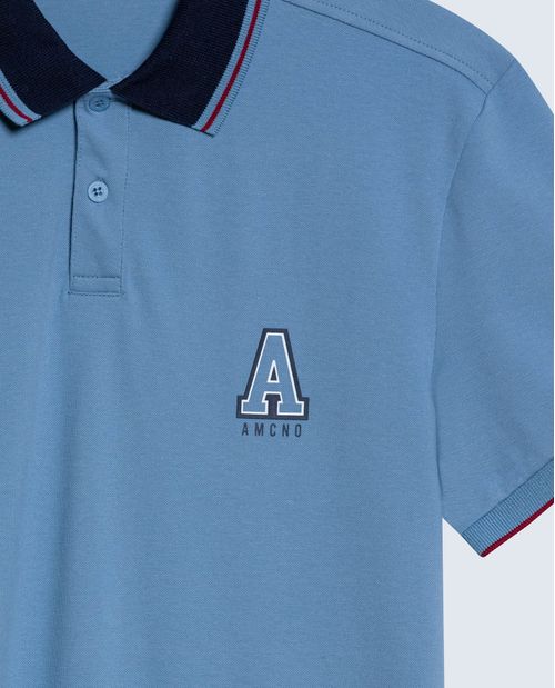 Polo Masculino Manga Corta Botones Hombre