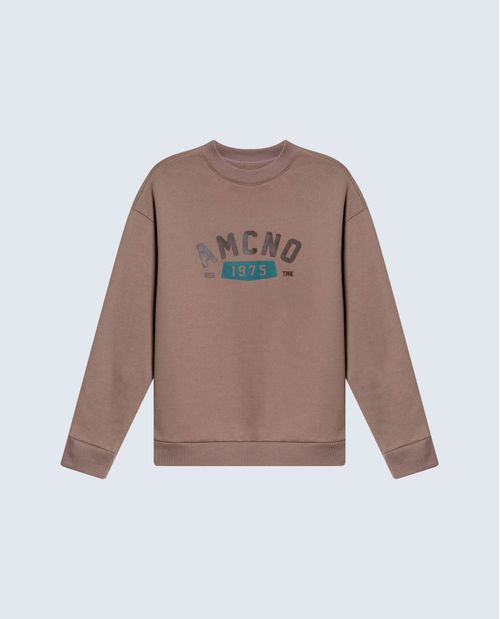 Buzo regular en algodón con cremallera