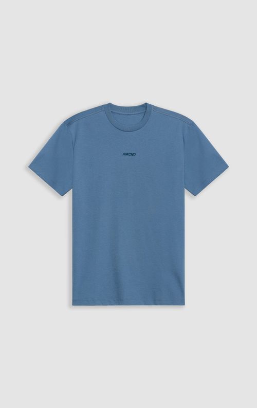 Camiseta slim algodón estampado localizado