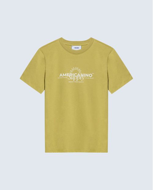 Camiseta regular algodón logo Amore