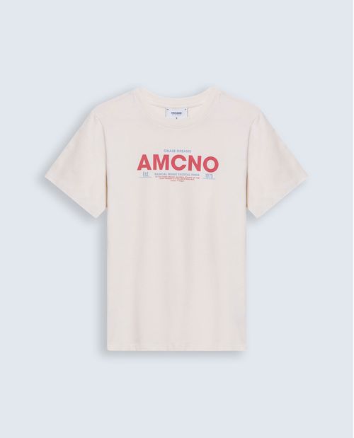 Camiseta regular algodón logo Amore