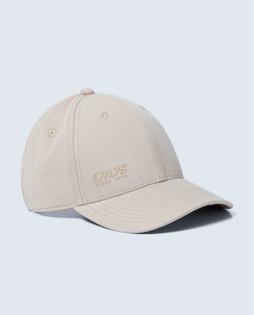 Gorra ajustada en algodón con logo bordado