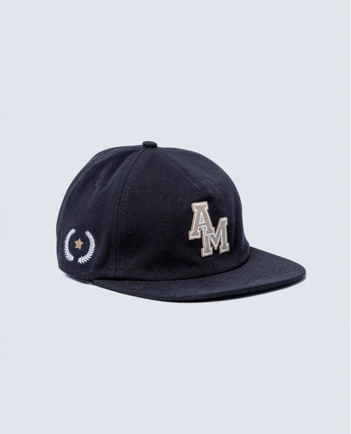 Gorra ajustable en algodón con bordado AM