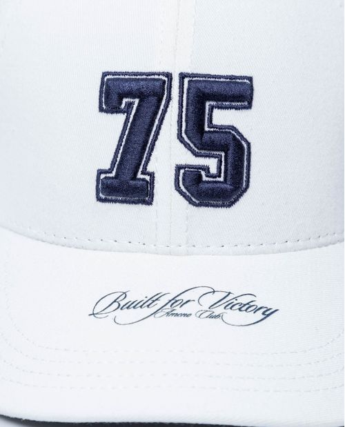 Gorra ajuste béisbol en algodón bordado frontal