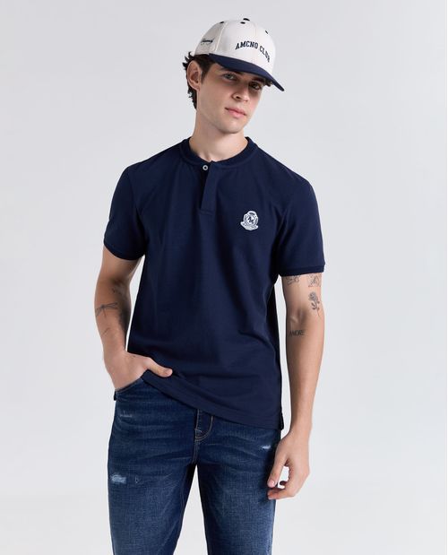 POLO MC SLIM FIT CUE NERU