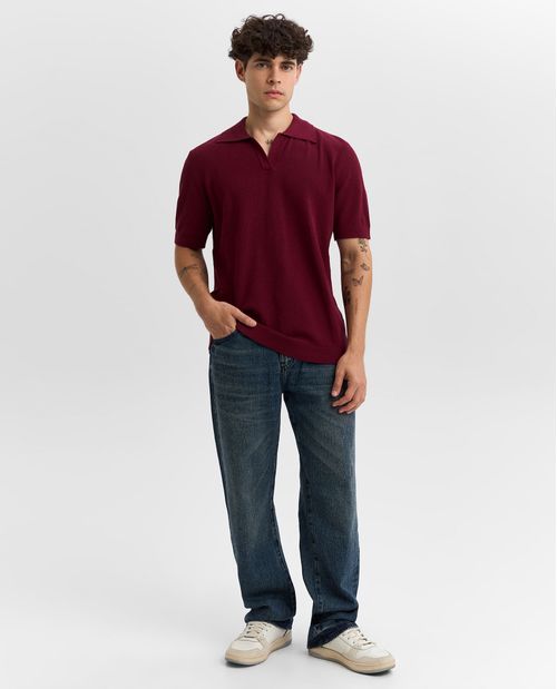 Polo regular algodón caída recta