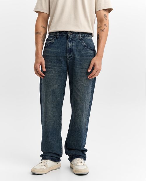 Jeans Regular Algodón Stone Wash