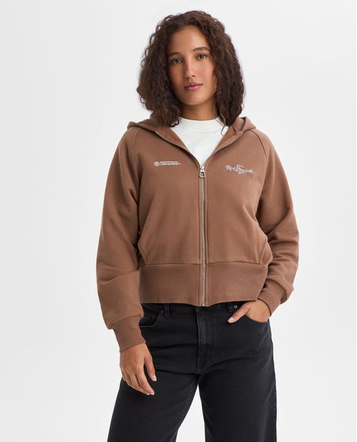 Buzo cerrado en algodon ajuste cómodo con detalles modernos