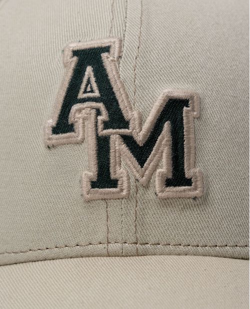 Gorra ajustable en algodón con letras AM y estrella bordada