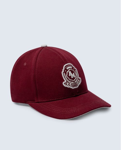 Gorra clásica en algodón con escudo bordado