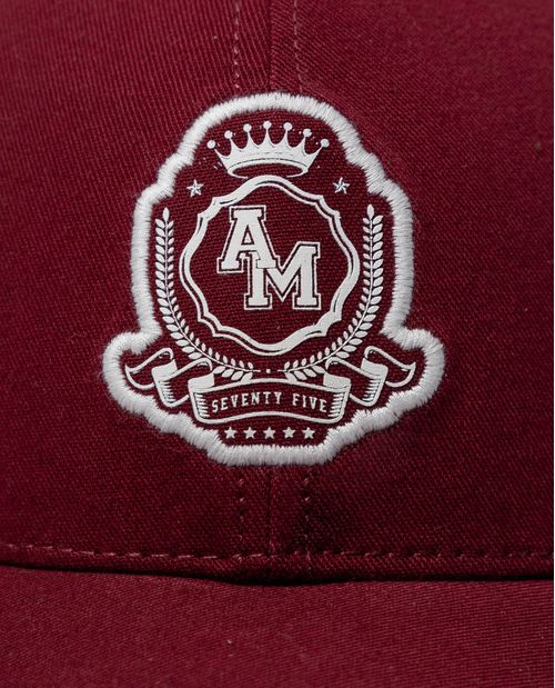 Gorra clásica en algodón con escudo bordado