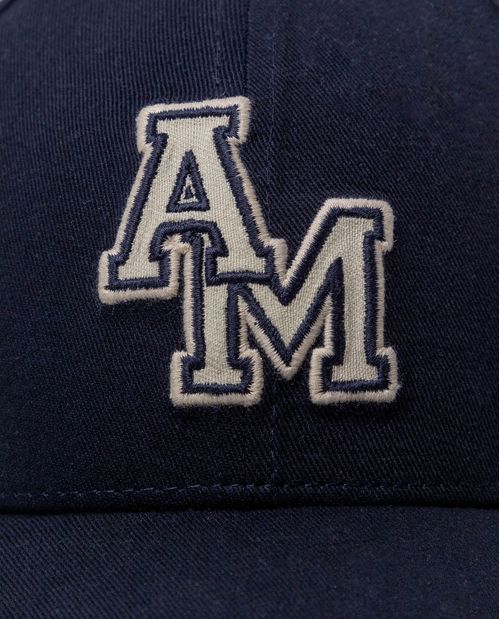 Gorra ajustable en algodón con letras AM y estrella bordada