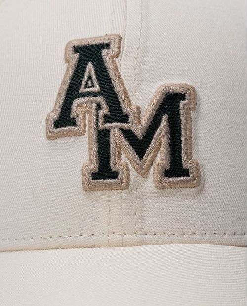 Gorra ajustable en algodón con letras AM y estrella bordada