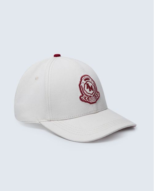 Gorra clásica en algodón con escudo bordado