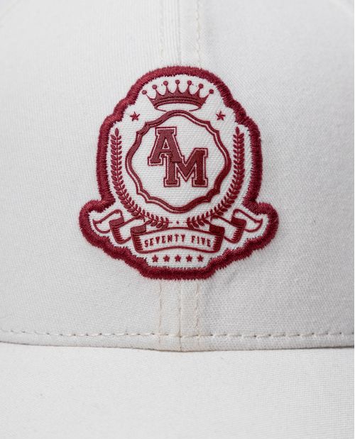 Gorra clásica en algodón con escudo bordado