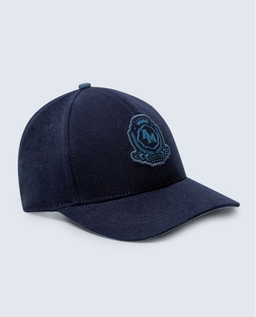 Gorra clásica en algodón con escudo bordado