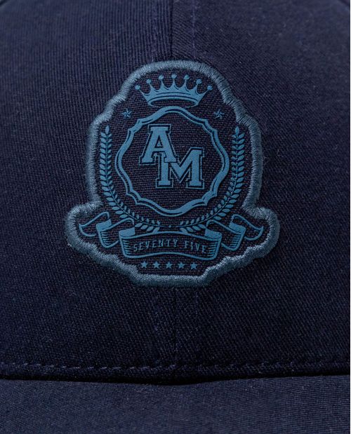Gorra clásica en algodón con escudo bordado